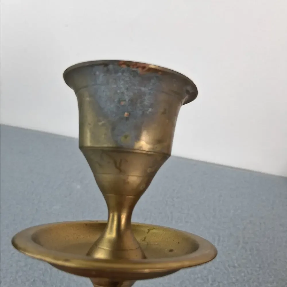 Pair Vintage Brass Plated 11.5